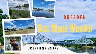 Das Blaue Wunder von Dresden.  Loschwitzer Brücke. Kurzvideo.