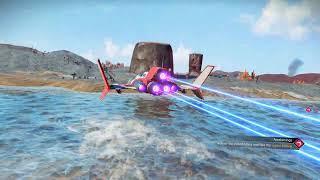 No Man's Sky 5.0 Worlds Part 1 Update -Flying into Earth like Water Planets (4K HDR)