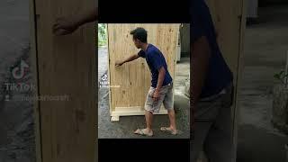 lemari sliding kayu jati belanda