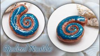 How to Make Faux Opalized Nautilus With Polymer Clay