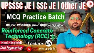 RCC Structure | Lecture 05 | UPSSSC JE 2024 | SSC JE 2025 | Civil Engineering by Brijesh Sir