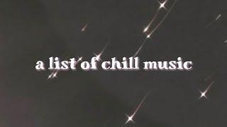 a list of chill music ️ (no copyright)