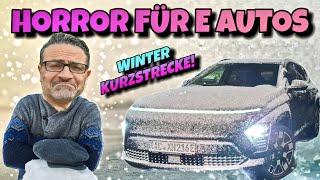 PROBLEM der Elektromobilität! Kurzstrecken Verbrauch im Winter. Test im Hyundai Kona Elektroauto