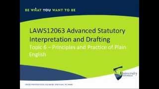 Legal writing course: Plain English Writing