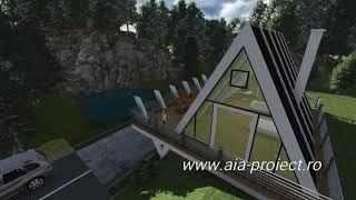 Proiect de casa de vacanta tip A-frame - Floare de Colt by AIA Proiect