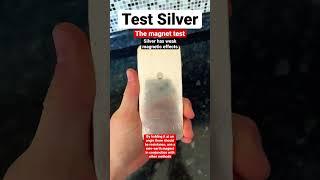 Another simple & easy method to test Silver Bullion at home #silverstacking  #shorts