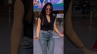 Amyra Dastur snapped back in Mumbai in her Black goggles look|The Unseen Shorts