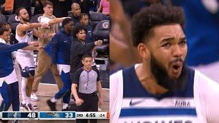 Karl-Anthony Towns filthy poster dunk on Mo Wagner had entire bench taunting him 