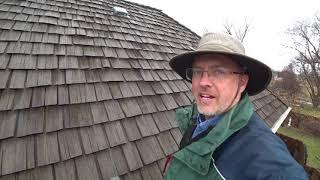 Omaha Home Inspector: Wood shake roof looks great from ground...not so good close up