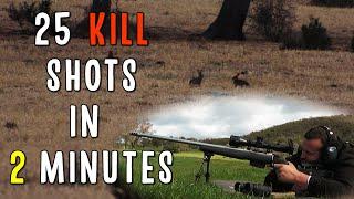 25 Long Range Rabbit Hunting Kill Shots In 2 Minutes