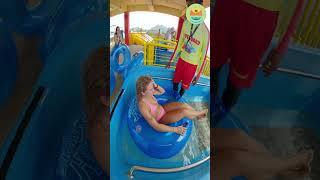 He LUBED HER UP!!  #waterpark #waterslide #aquapark