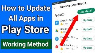 How to Update all apps in play store (2025)