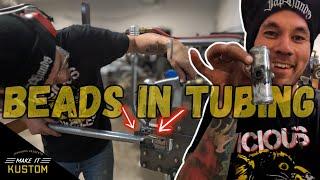 NEW IDEA 2 Make BEADS IN TUBING - AIR HAMMER Profiling TOOL - COE Ramp Truck EP-33