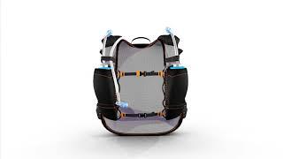 Adventure Pack 12L illustration, a pack for running and riding hydration