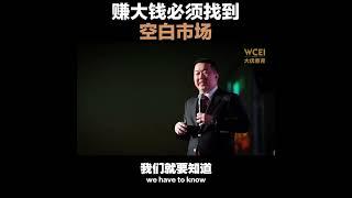 4. 赚大钱必须找到空白市场#让每个家庭都有一个懂财商的人 #WCEI财商学院 #StephenChoo朱修健