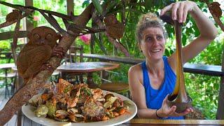 Bohol Philippines Street Food - FILIPINO ADOBO, HALANG-HALANG, CALAMAY + CHOCOLATE HILLS & TARSIERS!