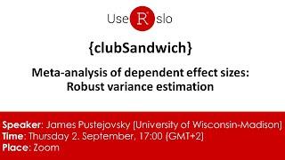 Meta analysis of dependent effect sizes Robust variance estimation with {clubSandwich}