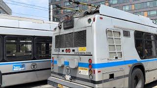 MBTA 2005 Neoplan AN460LF DMA Nearly Breaks Down at Silver Line Way.