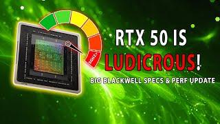 RTX 50 Is LUDICROUS! Big Blackwell Spec & Performance Update