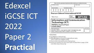 Edexcel iGCSE ICT 2022 Paper 2 Whole Paper