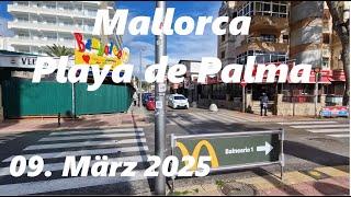 Playa de Palma Kompakt - Tag & Nacht am Ballermann| Mallorca️   |  VLOG 09.03.25 |