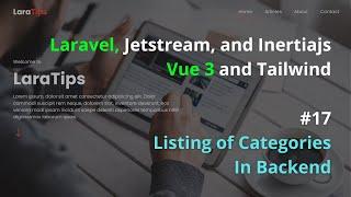 Part 17 - Categories CRUD - Listing Of Categories In Backend