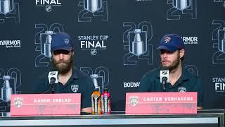 Aaron Ekblad, Carter Verhaeghe: Florida Panthers Morning Skate, Game 4, Stanley Cup Final