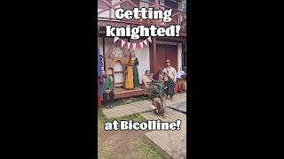 Getting knighted at the biggest LARP in North America (Bicolline!)