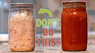 DO NOT do THIS when pressure canning MEALS!