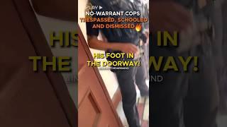 Cops Show Up Without Warrant and Violate Guy's Rights but Get Trespassed Off Private Property!