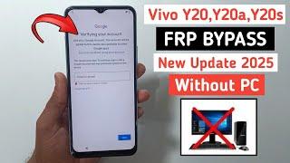 vivo y20 frp bypass 2025 || vivo y20 frp bypass || y20 frp bypass android 11,12 || Without Pc