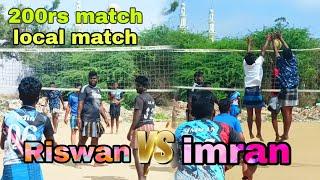 200rs ulloor volleyball bat match | local match | Riswan Vs imsan prime volleyball TN65