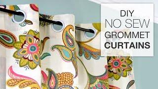 How to Make No Sew Grommet Curtains