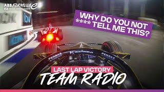 Intense Team Radio for Last Lap Victory!  | Jeddah E-Prix Round 3