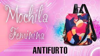 KLIZZ Store: Mochila Bolsa Feminina Antifurto Aquarela