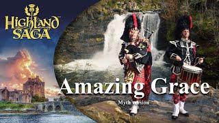 Amazing Grace  | Instrumental with Bagpipes | Highland Saga |  [Official Video]