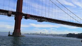 Under the Golden Gate Bridge in San Francisco California USA - Sprinter Discovery Vanlife