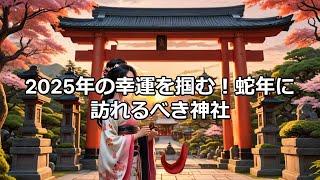 2025年の幸運をつかむ巳年におすすめ神社