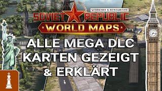 ALLE KARTEN GEZEIGT & ERKLÄRT Workers & Resources: Soviet Republic World Maps DLC | deutsch