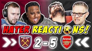 ARSENAL RIVALS & HATERS RAGING  REACTION TO WEST HAM 2-5 ARSENAL | PREMIER LEAGUE FAN REACTIONS