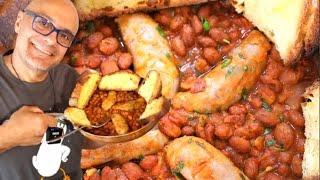 SALSICCIA E FAGIOLI della TRADIZIONE  ABBESTIA con Bruschetta e riso Rosso salsiccia e fagioli