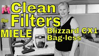 Maintain Great Suction - Watch Me CLEAN the FILTERS - "MIELE Blizzard CX1"  Canister Vacuum