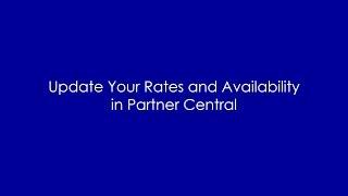 How To Update Your Rates & Availability