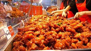 Amazing Sight! TOP 24 Vibrant market street foods in Korea. Best food masters / Korean street food
