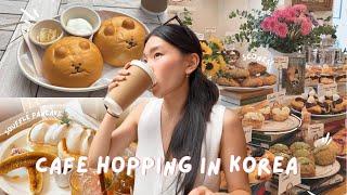 cafe hopping in seoul │ cute & aesthetic desserts, best salt bread in korea, london bagel museum