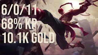 nodfan Lee Sin Jungle vs Gwen KR 11.14 Challenger Replay