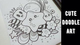 Cute Doodle Art | Easy Step-by-Step Doodle | Doodle with me 