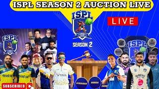 Ispl season 2 auction live  ll ispl auction live 2025