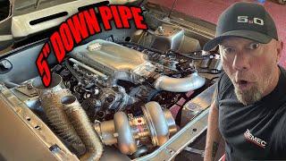 GT350 engine and a HUGE turbo? How much power will this fox body make?