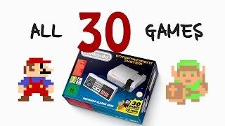 ALL 30 GAMES for Nintendo Classic Mini